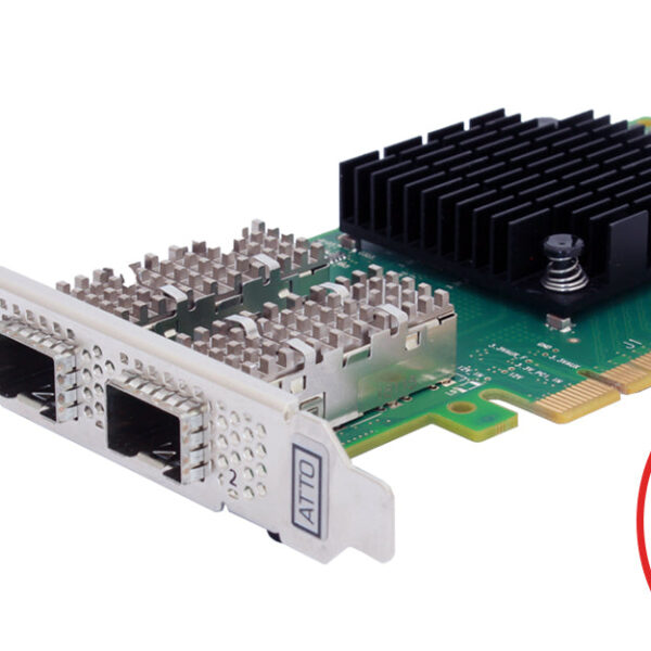 ATTO FastFrame N322-10S dual-port 10Gb optical Ethernet SmartNIC
