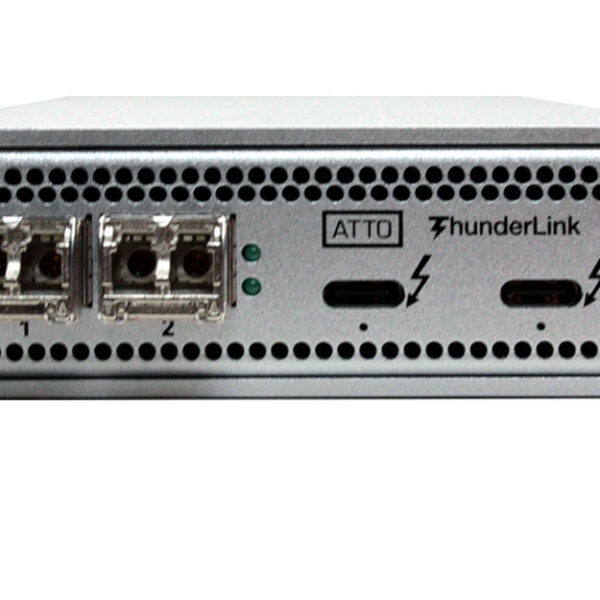 ATTO ThunderLink 3322 Thunderbolt 3/4 to Dual-Port 32Gb Fibre Channel Adapter with SFP+ Optics